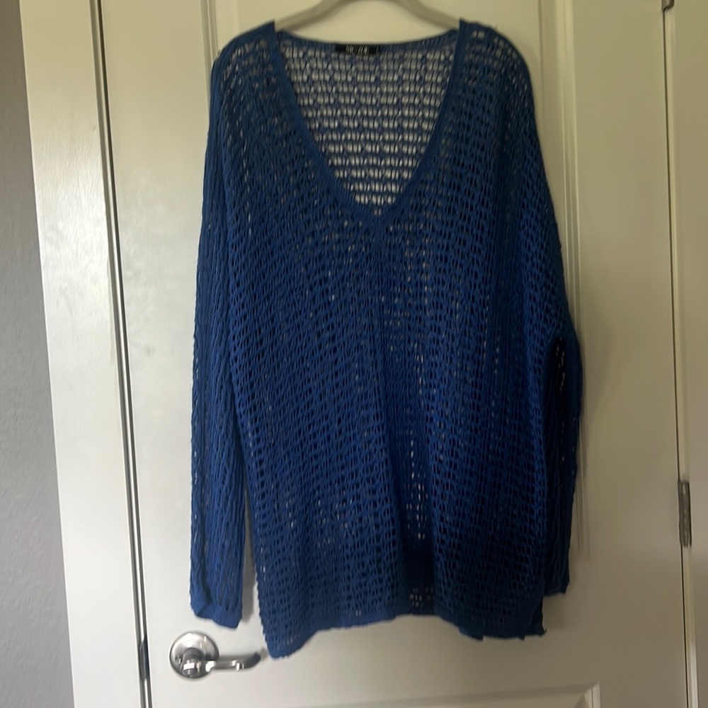 Nick+Zoe blue knit sweater